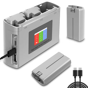 Artman Mini 4K charger hub front view enabling all-in-one charging for DJI batteries