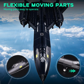 ArtorBricks SR-71 wheeled landing gear shows smooth rotation.