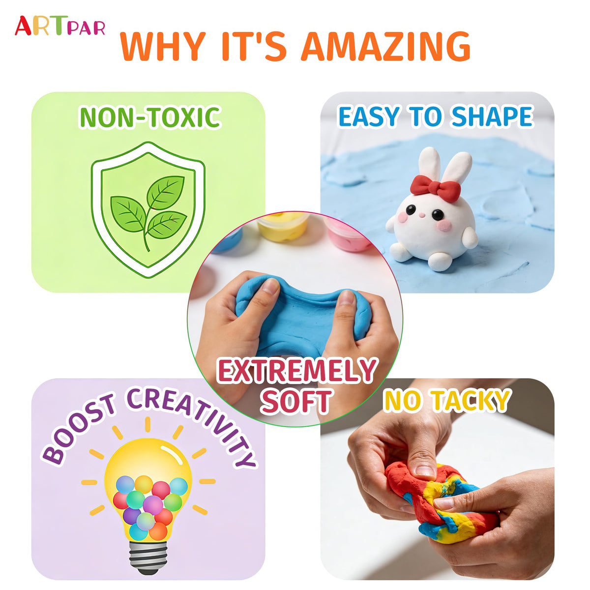 ARTPAR 24-hour air-dry process for room-temperature sculptures.