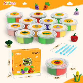 ARTPAR air dry clay kit colors and tools enabling vibrant, mess-controlled crafting sessions