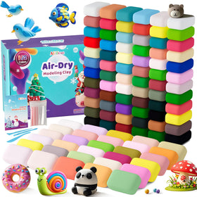 ARTPAR Air Drying Clay 102 Colors kit with storage bag for easy classroom art.