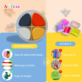 ARTPAR classroom STEM activity featuring collaborative clay sculpture exercise.