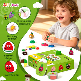 ARTPAR four vibrant clay colors offer bold palettes for playful fruit models