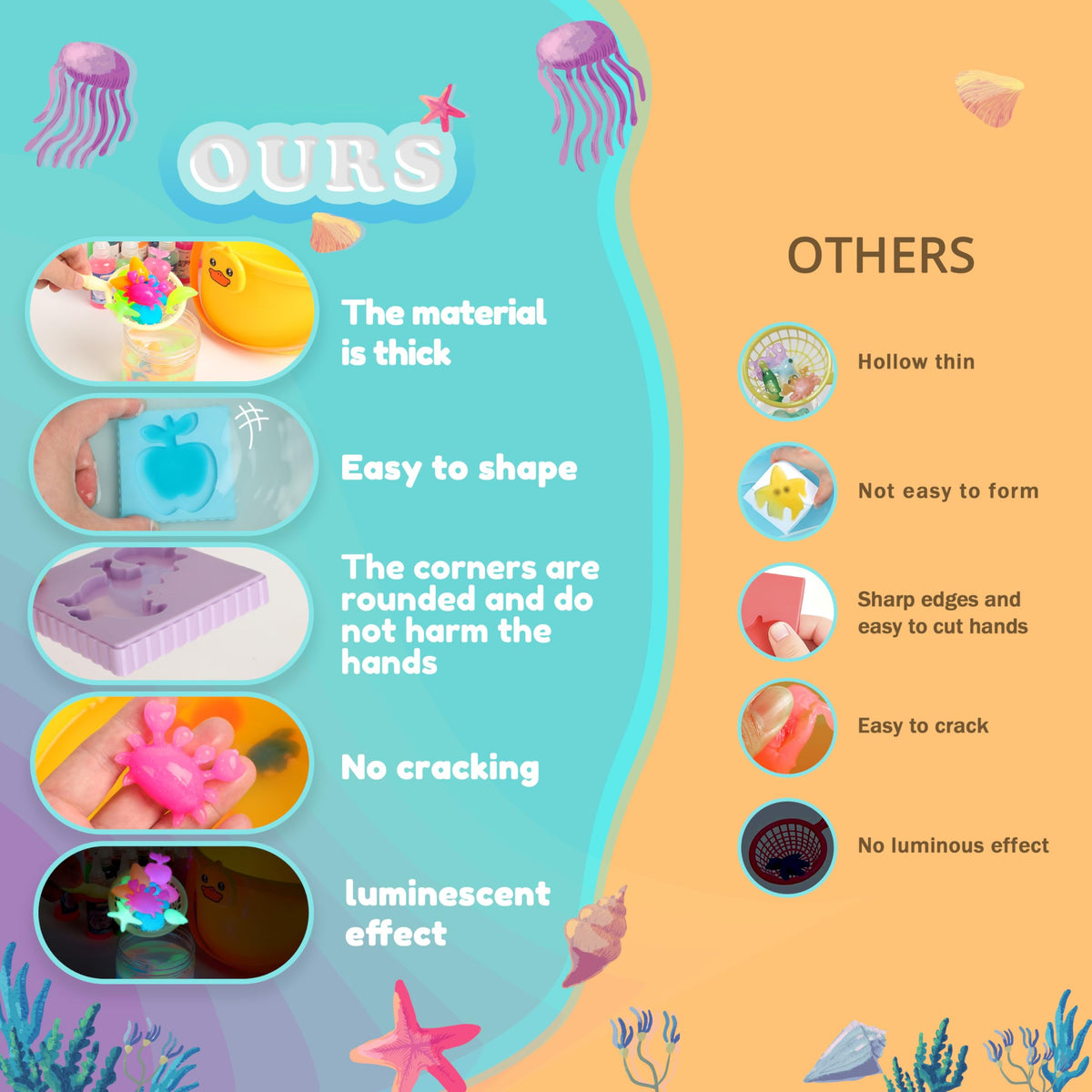 ARTPAR Demold-and-grow water-pets for evolving, squishy surprises in water.