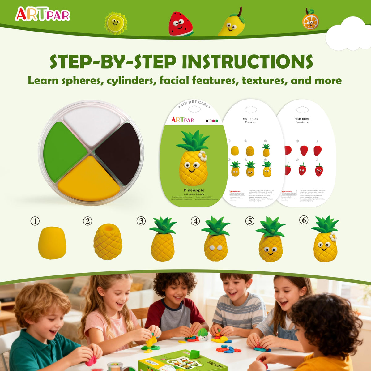 ARTPAR illustrated guides support step by step projects for independent crafting