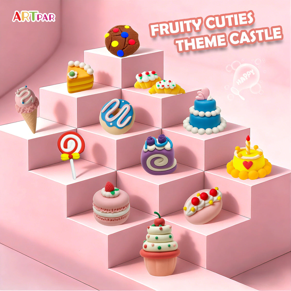 ARTPAR kid-friendly set suitable for ages 3 to 12 and beyond.