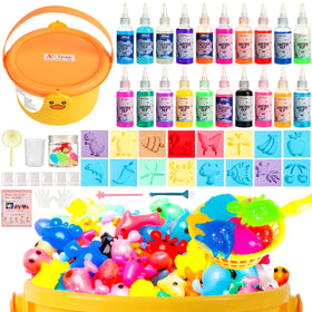 ARTPAR Magic Water Elf Toy Kit with 20 gels and 16 molds for creative water pets.