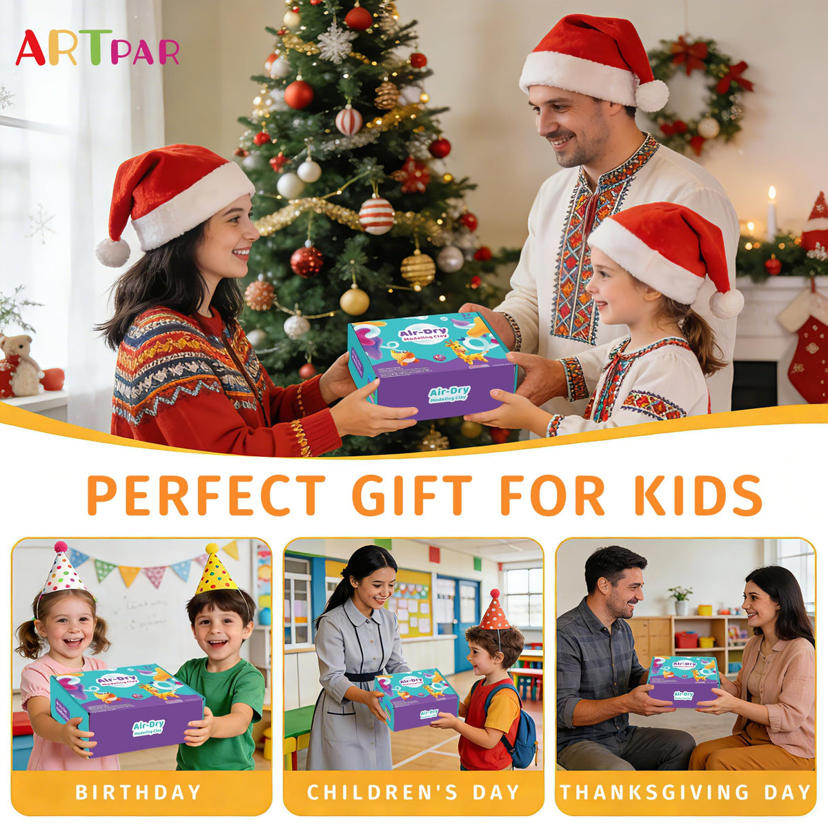 ARTPAR non-sticky formula reduces mess during play