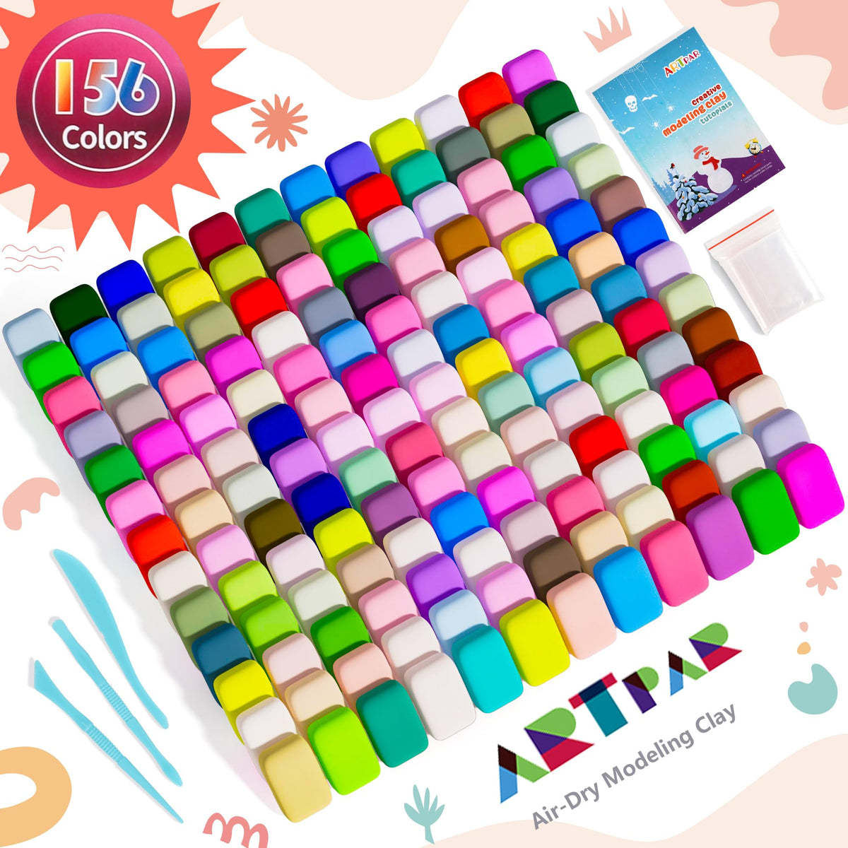 ARTPAR soft, non-stick clay for easy shaping and safe play.