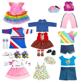 ARTST Peace Love pink turtleneck shirt for stylish doll outfits and play sessions