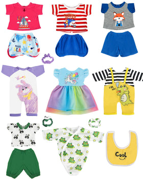ARTST 8-piece unicorn dress enhances storytelling and dressing for 14-16 inch dolls
