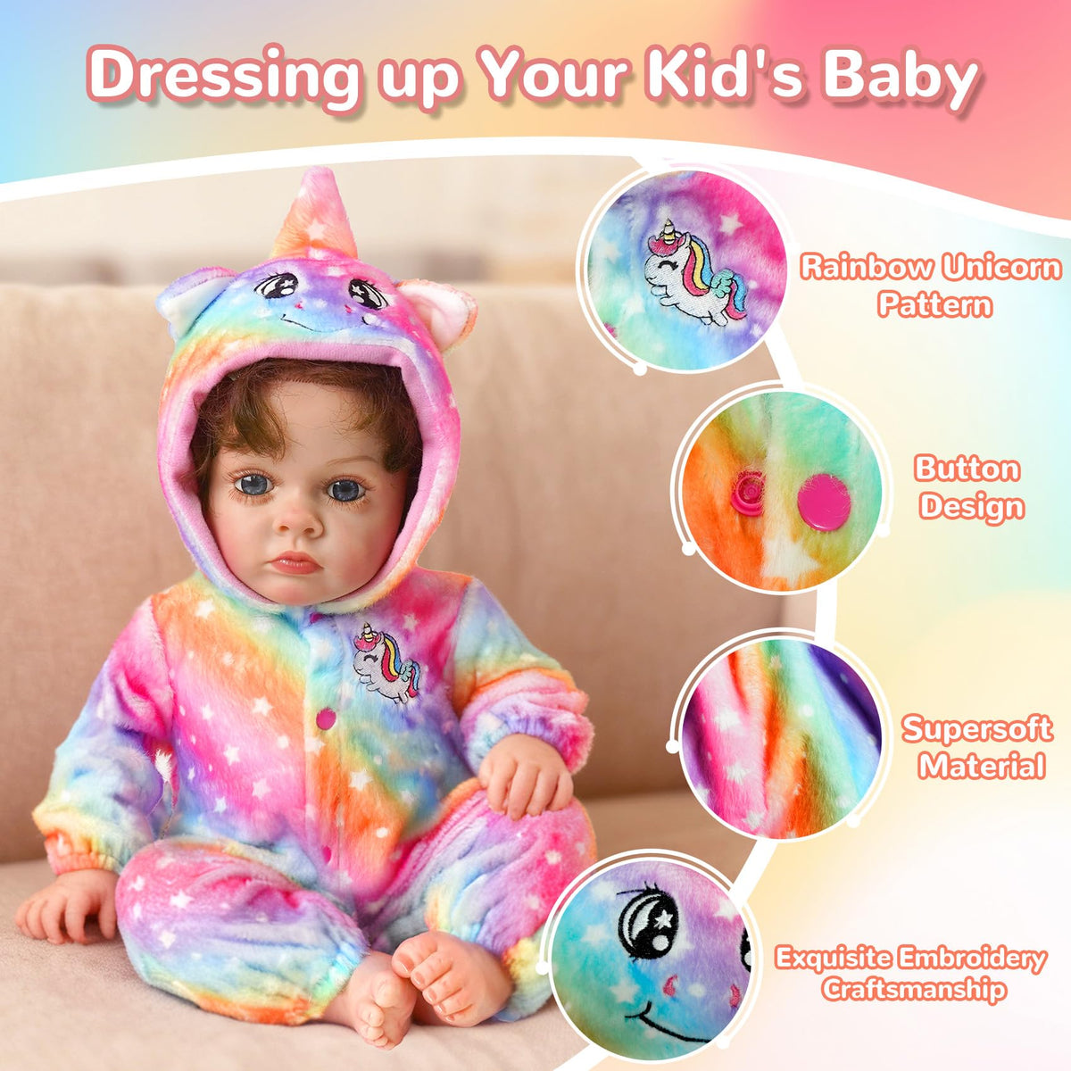 ARTST Plush bunny toy adds soft cuddle charm to playtime.