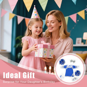 ARTST complete cheer set ready for imaginative play with 18-inch dolls