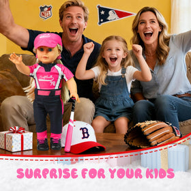 ARTST rose pink baseball outfit ready for imaginative doll play
