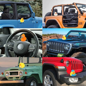 Arttyma jeep ducking toys ready for fun roadside games and gifts.
