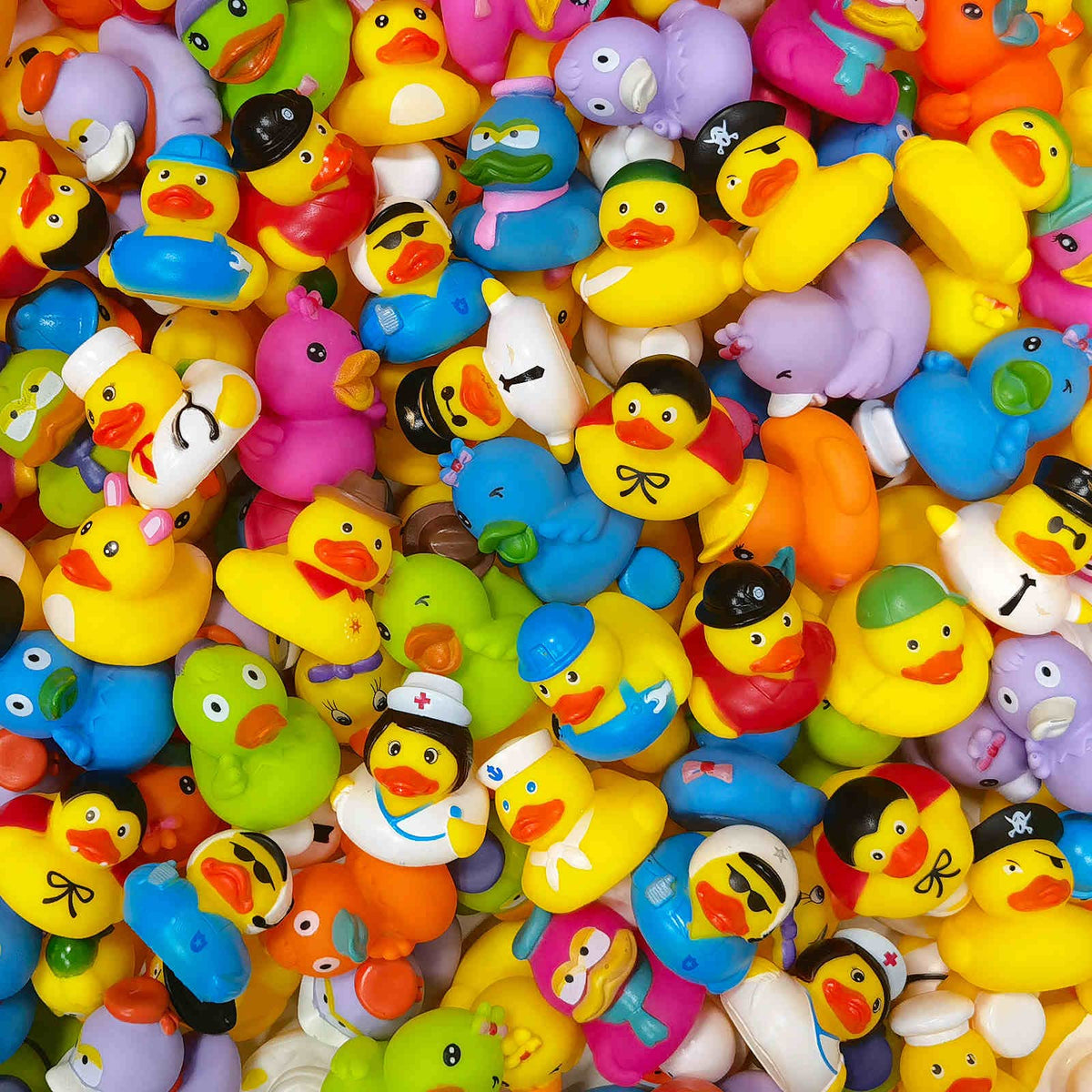Arttyma rubber ducks featuring different characters for playful decor.
