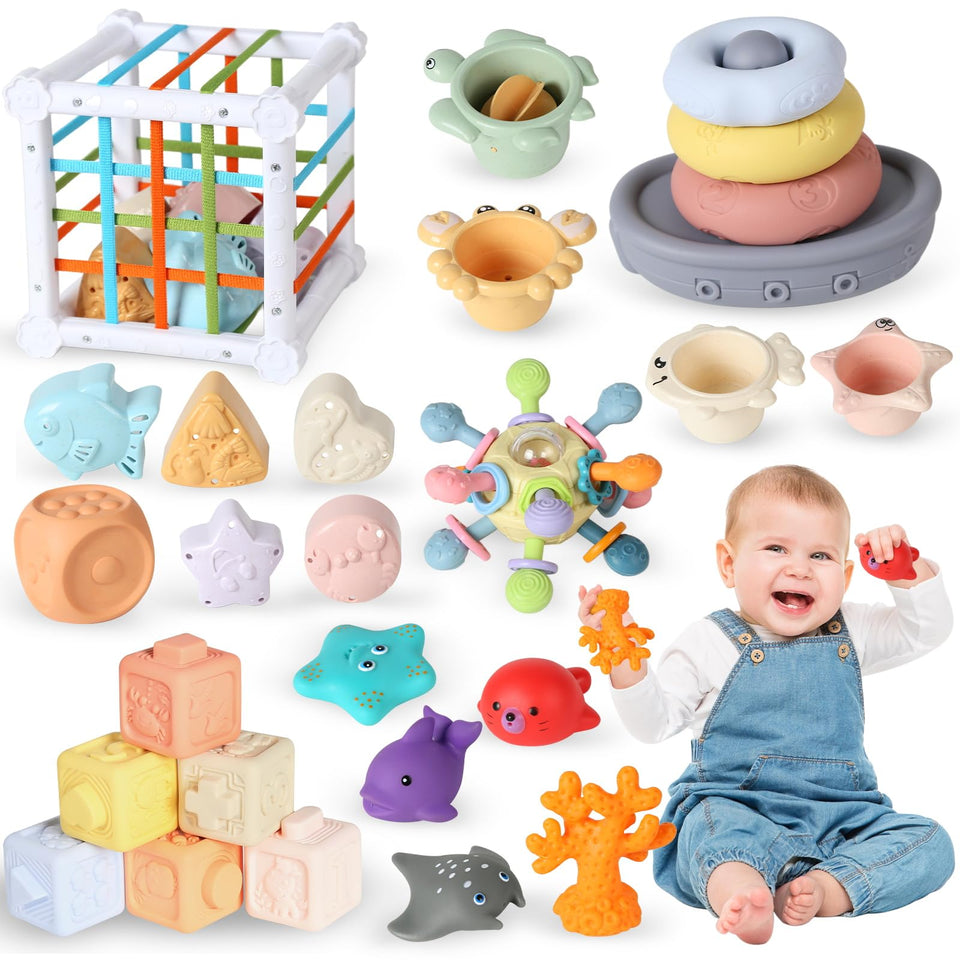 Aruemp 7-in-1 Montessori shape sorter boosts early problem-solving during playtime