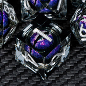 ARUOHHA Sharp-edged dice close-up showcases precise facets for accurate rolls.
