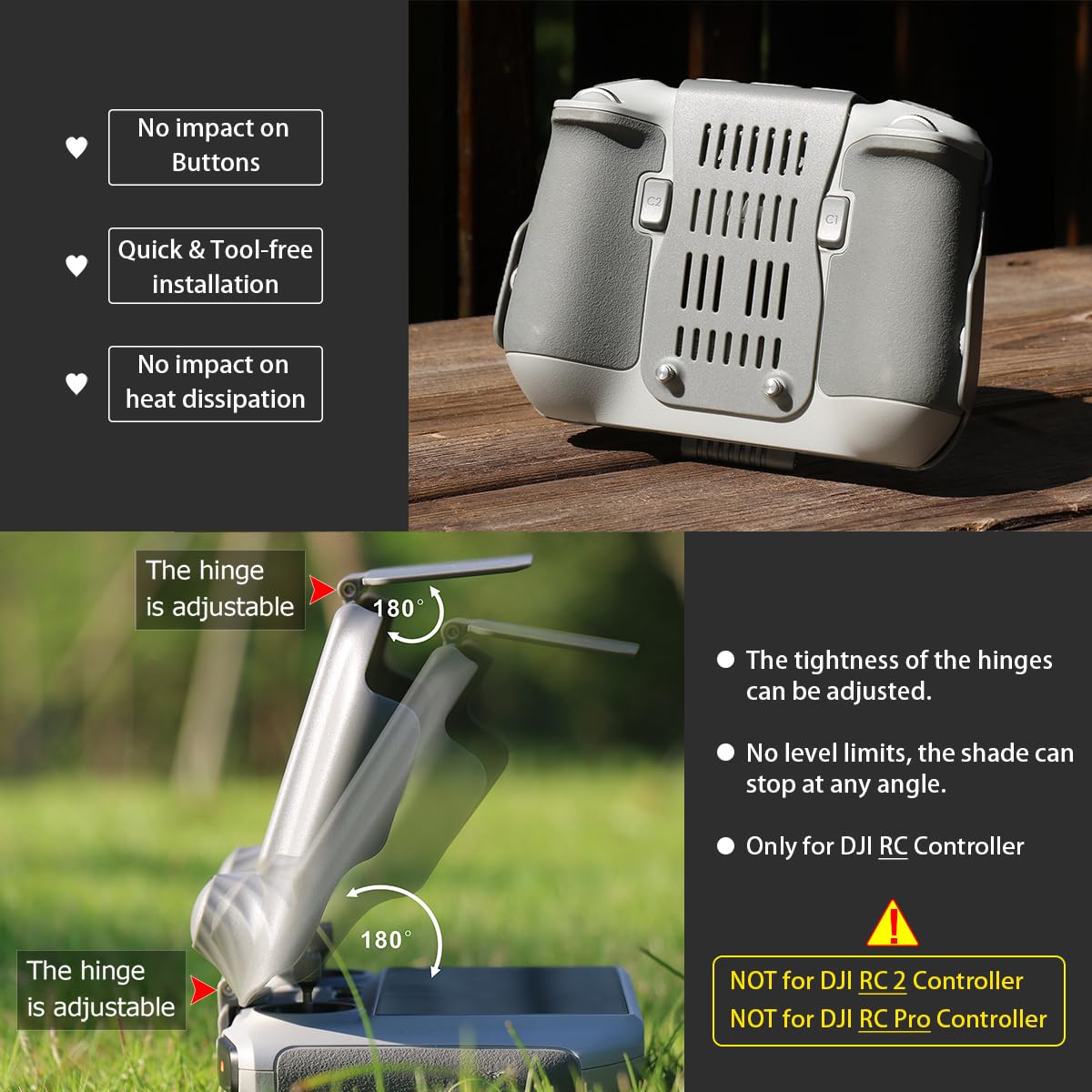 Arzroic foldable screws simplify quick setup and packing.