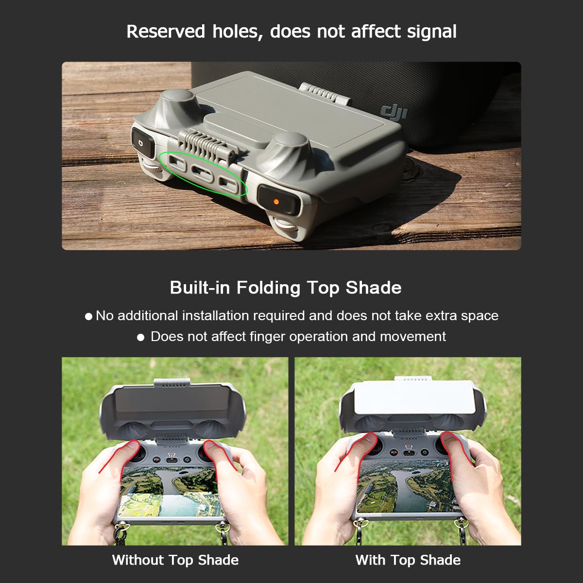 Arzroic thumb screws secure adjustments while on the move.