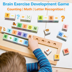 Asago blocks with colorful prints aid character recognition and problem-solving during play.