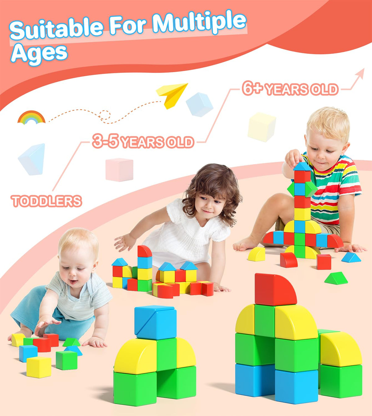 Asago blocks are washable for easy cleanup after messy play.
