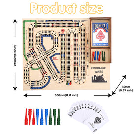 Asaint Cribbage Wars board decorative design enhances living space.