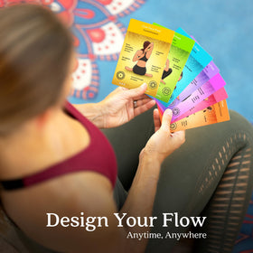 Asana Moon cards use color-coded indicators for skill and alignment guidance