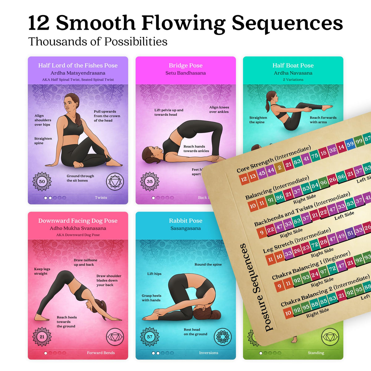 Asana Moon cards are portable for home or on-the-go yoga sessions