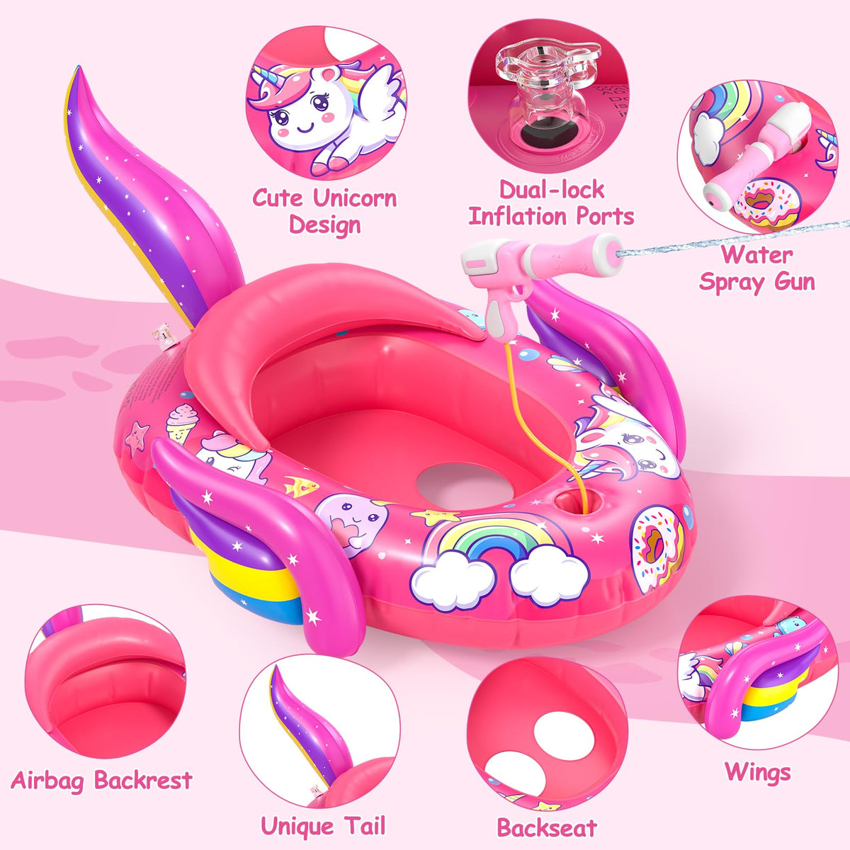 ASDGZD high-quality PVC material resists tearing and inflates easily.