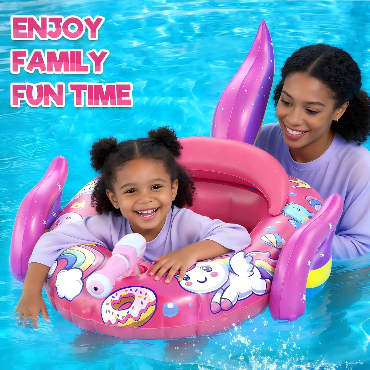 ASDGZD kids pool float with secure seat and 47 x 28 inch size.