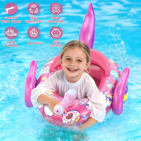 ASDGZD unique unicorn design toddler pool float for vibrant summer fun.