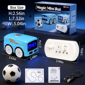 ASFHJP Magic Mini RC Bus line-follow mode demonstrates drawn-path tracking.