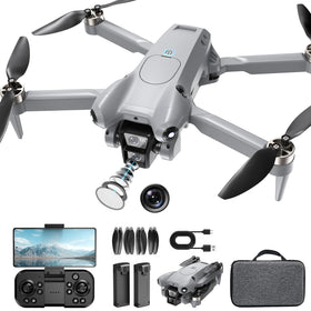 ASFSFQ PRO Drone 4K camera captures crisp aerial shots with gesture control