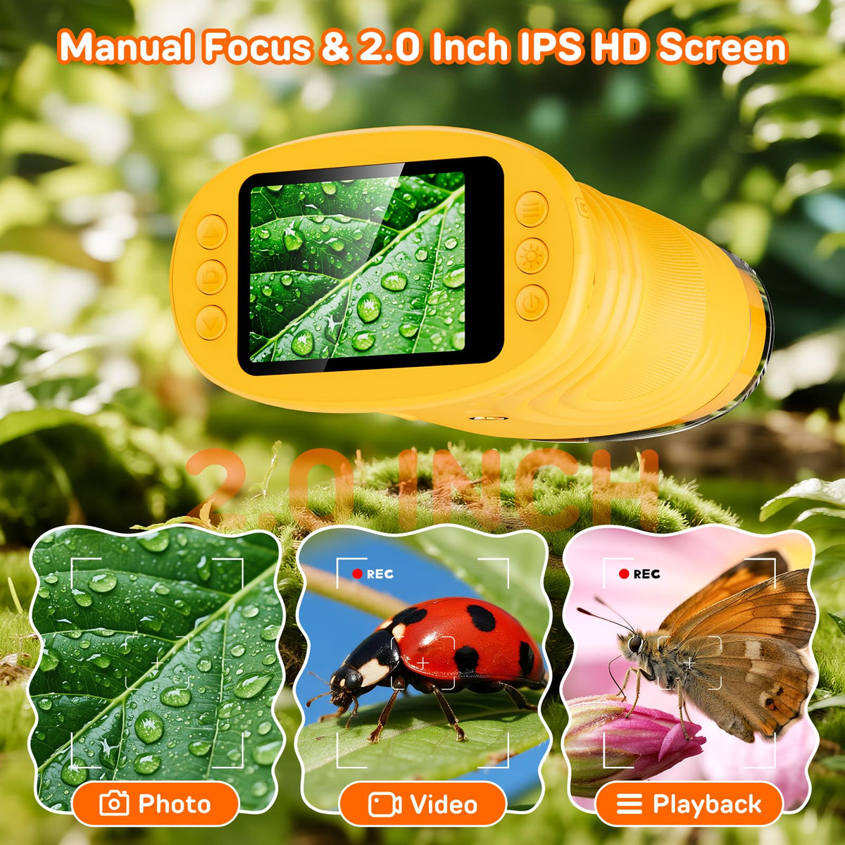 Ashfly 1000X digital microscope photo and video function captures discoveries instantly.