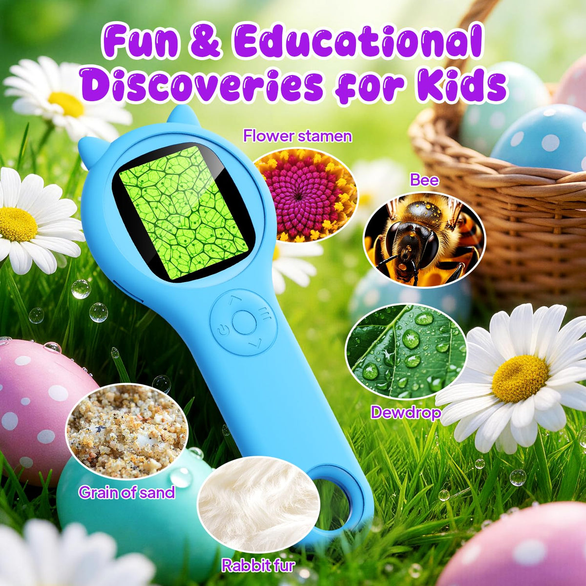 Ashfly 1080p autofocus display reveals fine textures for quick, engaging micro discoveries.