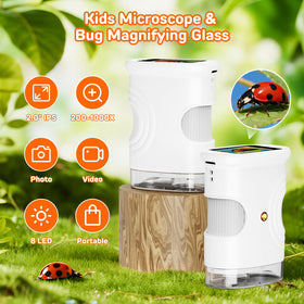 Ashfly 2-inch display view provides magnified observation for kids