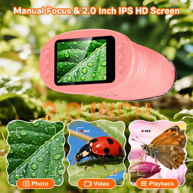 Ashfly 2-inch LCD display showcases magnified images with clear color for easy observation.