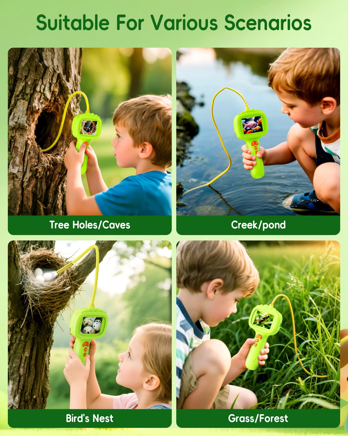 Ashfly borescope package includes manual for quick setup.