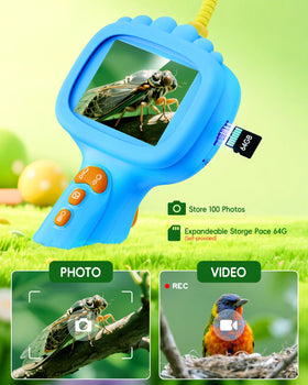 Ashfly Borescope Snake Camera with 1m cable for reaching grass and gaps.