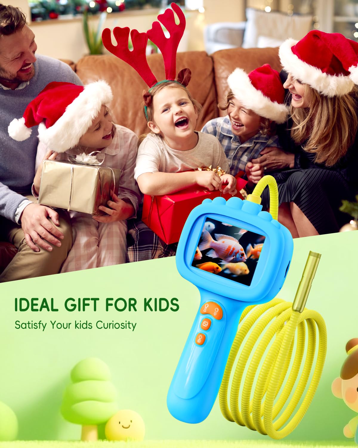 Ashfly Durable kid-friendly endoscope for ages 4–10 with simple controls.