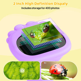Ashfly Kids Microscope offers 200x magnification for close-up viewing of tiny specimens.