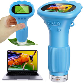 Ashfly Kids Microscope with 2inch Screen shows vivid detail for curious young explorers.