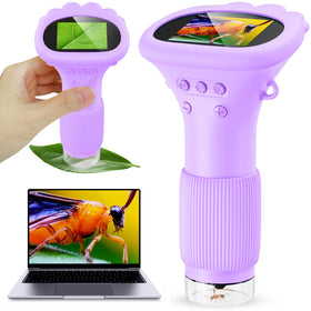 Ashfly Kids Microscope with compact holding design for easy field exploration.