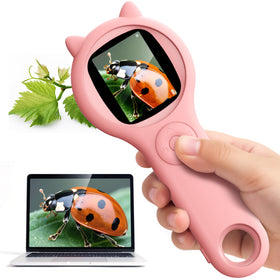 Ashfly portable mini digital microscope with 2-inch display for bright observations
