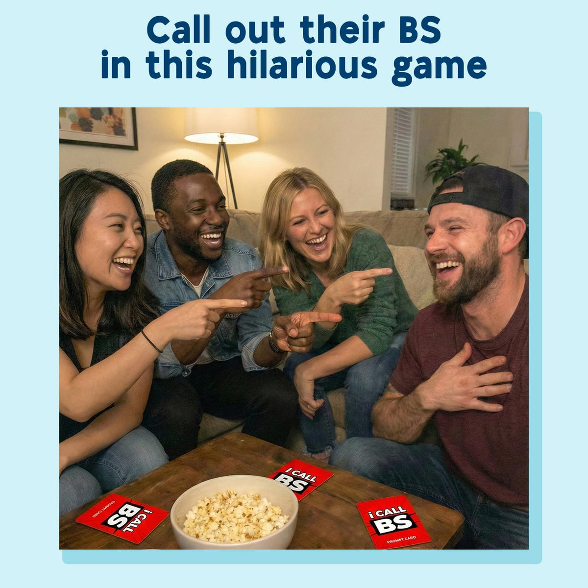ASM GAMES I Call BS draw prompt card for quick rounds