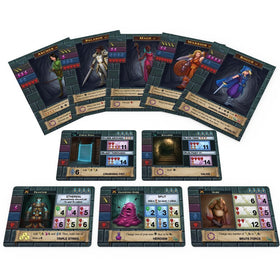 Asmadi Games One Deck Dungeon cards laid out for a fast cooperative run.
