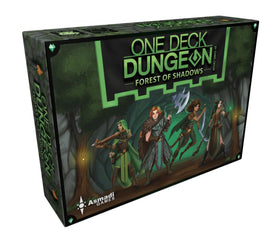 Asmadi Games One Deck Dungeon: Forest of Shadows cover art for cooperative play