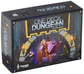 Asmadi Games One Deck Dungeon cover art ready for a quick dungeon night.