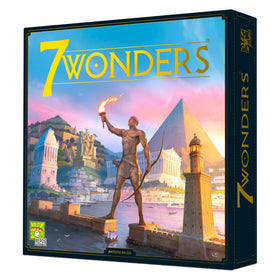 Asmodee 7 Wonders cover image inviting strategic play for families